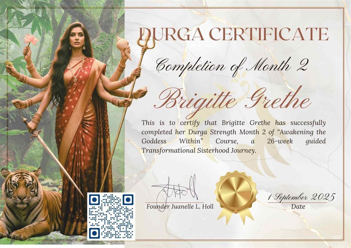Certificate — Brigitte Grethe
